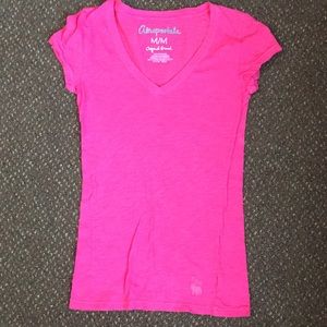 Pink short sleeve shirt